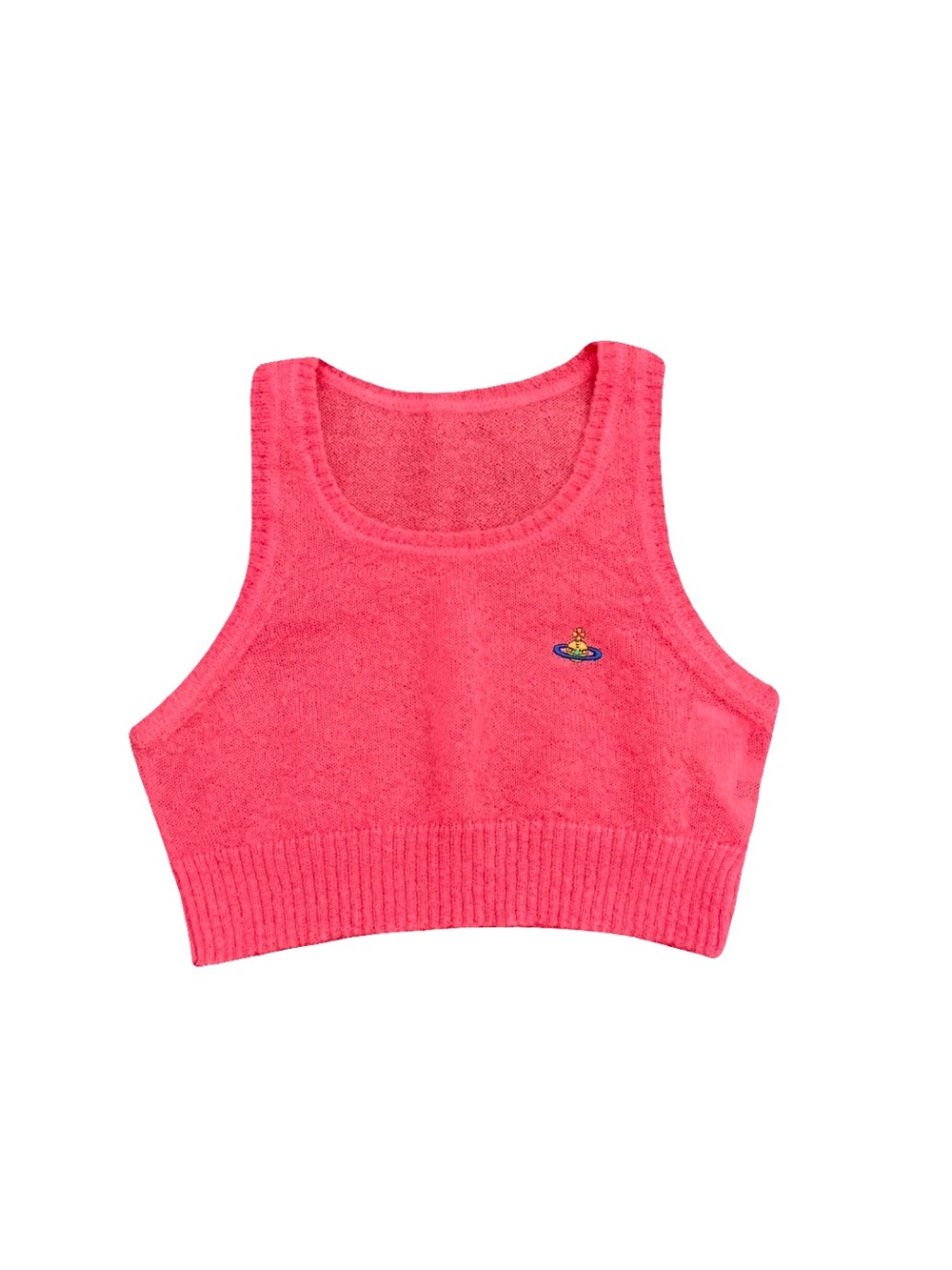 NWOT VIVIENNE WESTWOOD LISA VEST TOP IN FLUORESCENT PINK // SIZE XS🩷